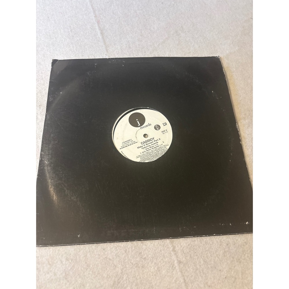 Cassidy Make U Scream Part  12" Juvenile‎ Black Good Swizz Beatz Promo 2004